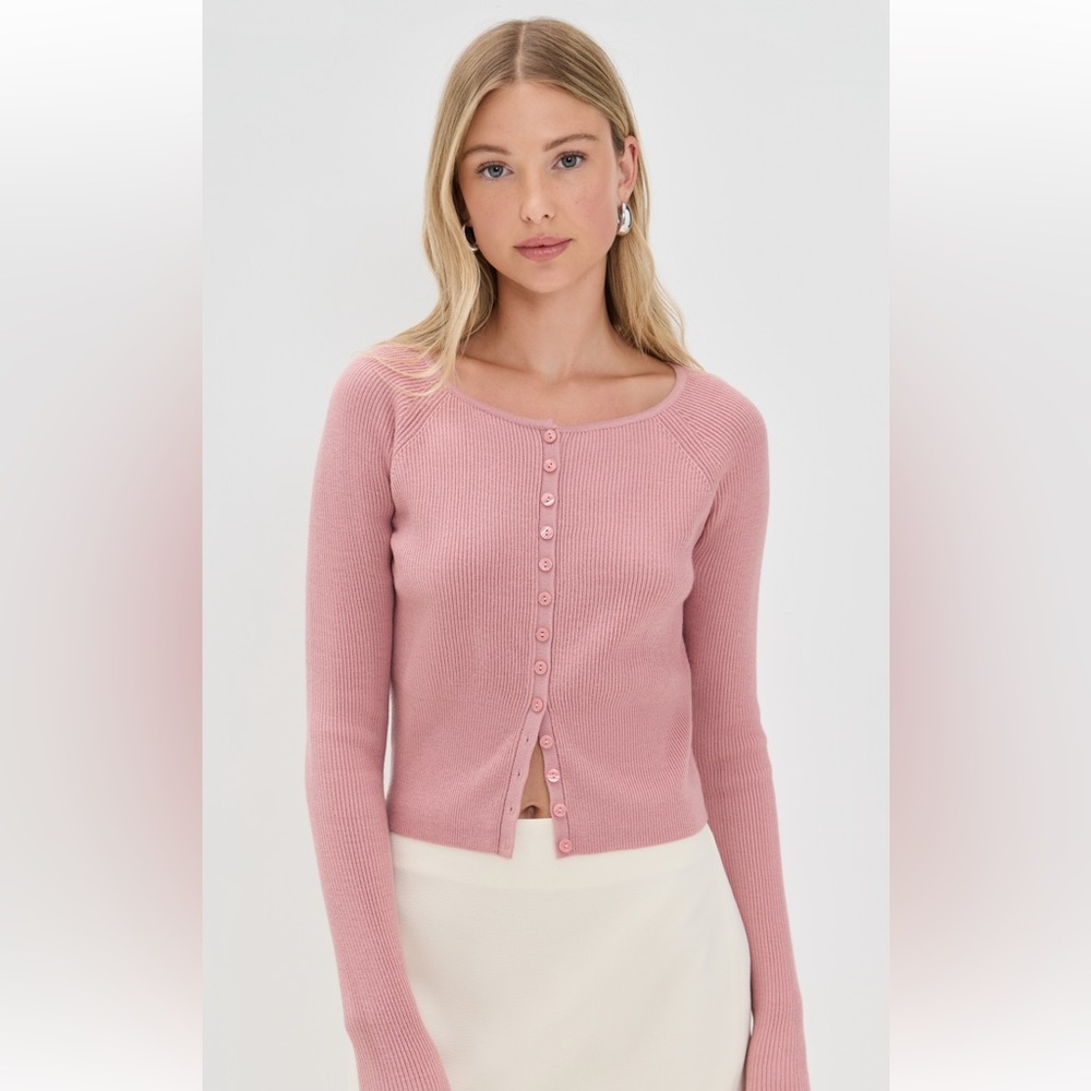 reformation meadow merino cardigan / size m